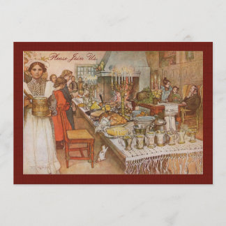 Invitation Brunch suédois vintage de vacances par Carl