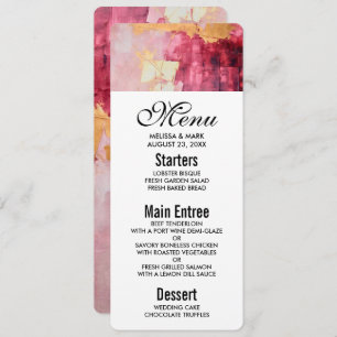 Invitation Brush artistique touche or et rose