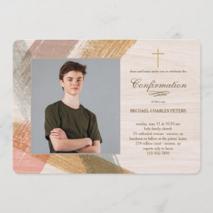 Invitation Brush Strokes - Confirmation de la photo Invitatio