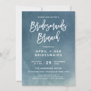 Invitation Brush Typography Bridesservatrices Brunch Invitati