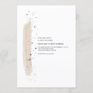 Invitation Bruxelles Speckstroke Pink Minimaliste moderne Mar