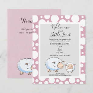 Invitation Bubble rose, Gris Baby Girl Douche Fournitures