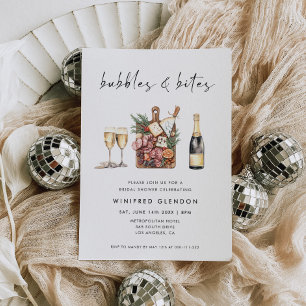Invitation Bubbles and Bites Baby Shower Mariage