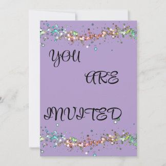 Invitation Bubbles Girly