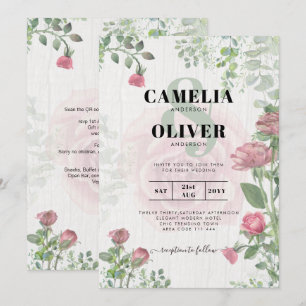 Invitation Budget All-in-1 Roses Roses Roses Roses Roses Rose