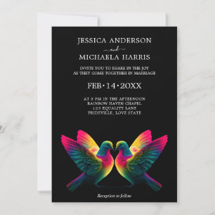 Invitation Budget🌈 Colombes de la Promesse LGBTQ