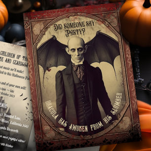 Invitation Budget Dracula Halloween