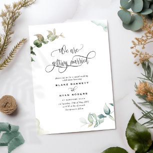Invitation Budget La verdure Se marier en un seul Mariage