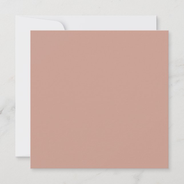 Invitation BUDGET Mariage Monochrome Terre Cuite Clair (Devant)
