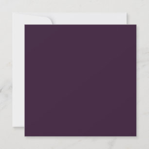 Invitation BUDGET Mariage PLUM PURPLE Monochrome Simple