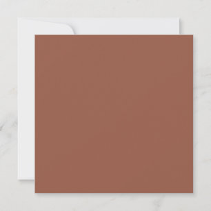 Invitation BUDGET Terracotta Foncé Mariage Monochrome