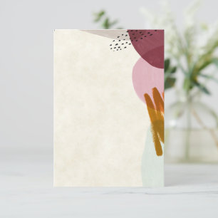 Invitation Budget vierge Style de peinture moderne pour maria