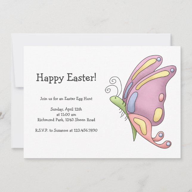 Invitation Buggez-vous ・ Papillon (Devant)