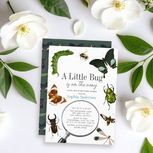 Invitation Bugs & Insects Vintage Garçon Baby Shower