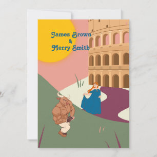 Invitation Bull Princess Ancien Mariage du Soleil Romain