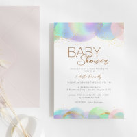Bulle arc-en-ciel colorée Baby shower neutre genre