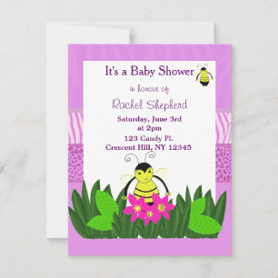 Invitation Bumble Bee Baby shower