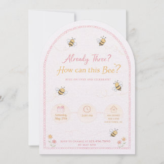 Invitation "Bumblebee" 3rd Birthday Invite