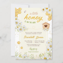 Bumblebee Bee Baby shower Little Honey Sweet Daisy