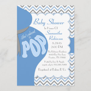 Invitation Bump du ventre, elle est sur le point de lancer un