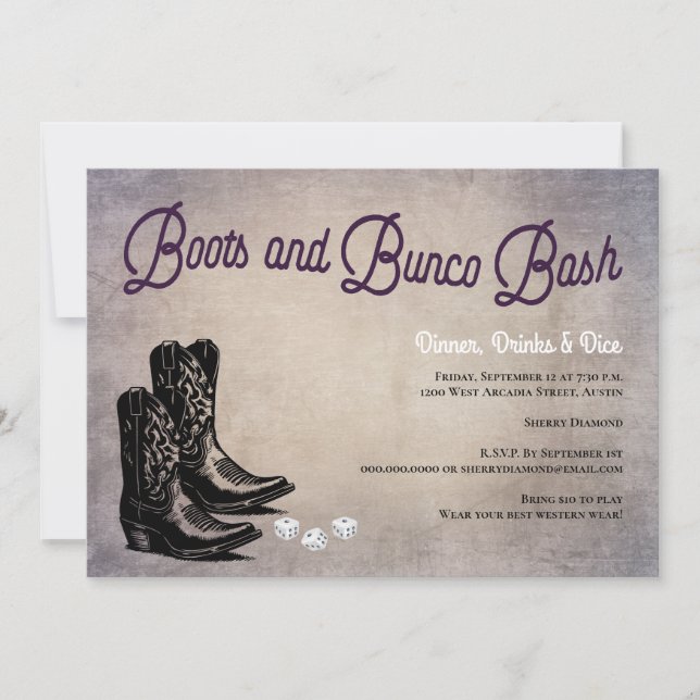 Invitation Bunco Boots Western Cowboy Boots (Devant)