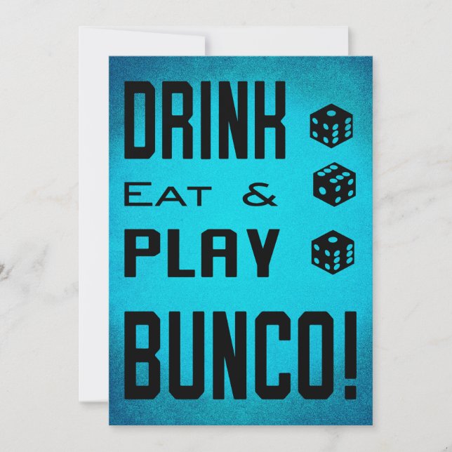 Invitation Bunco Girls Night Out Bunco Dice (Devant)