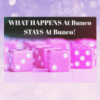 Bunco Girls Night Out Pink Dice Party