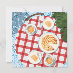 Invitation Bundt Cake and Coffee for Two