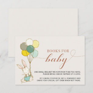Invitation Bunny Balloons Livres pour Bébé Boîtier