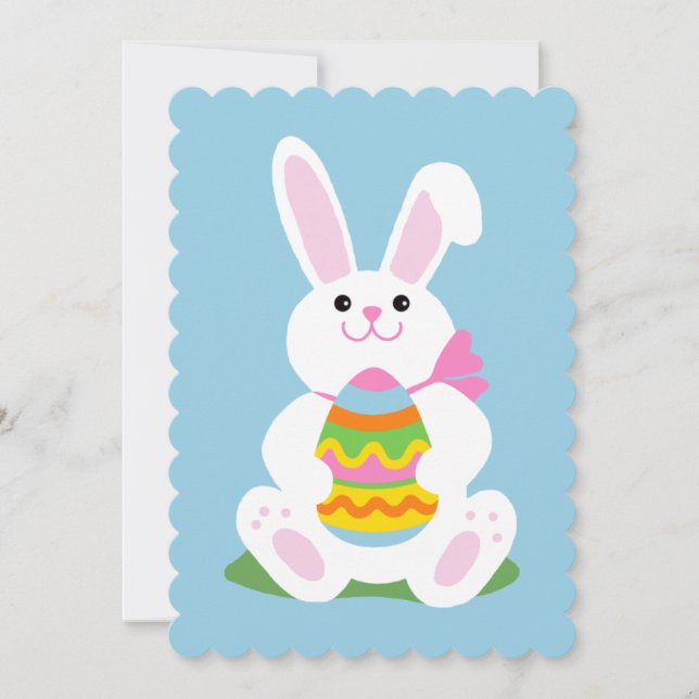 Invitation Bunny de Pâques ~ Chasse aux oeufs (Devant)