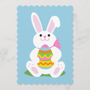 Invitation Bunny de Pâques ~ Chasse aux oeufs