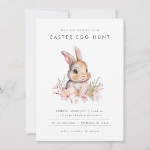 Invitation Bunny de Pâques Chasse aux Oeufs de Pâques Fête d'