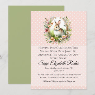 Invitation Bunny de printemps