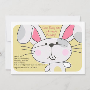Invitation Bunny Face