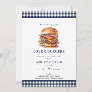 Invitation Burgers  BBQ   Douche Couples