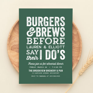 Invitation Burgers et brasseries avant que je ne soit vert pr