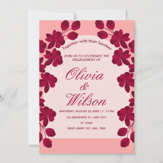 Invitation Burgundy Blush FlorMariage