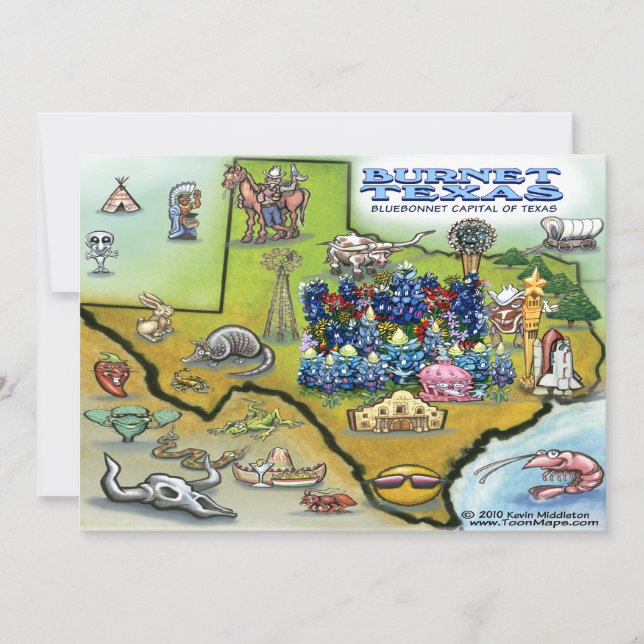 Invitation Burnet TEXAS (Devant)