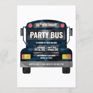 Invitation Bus de fête