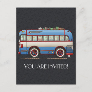 Invitation Bus Tour Cute