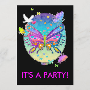Invitation - BUTTERFLY POP ART