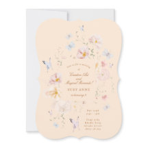 Butterfly & Soft Floral Girls Third Kids Birthday