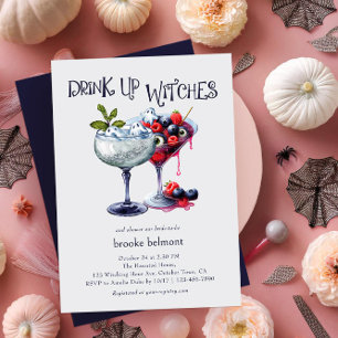 Invitation Buvez jusqu'à la dernière goutte Sorcières Cocktai