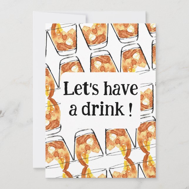 Invitation Buvons un verre ! (Devant)