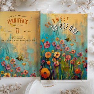 Invitation Buzzy Blooms : Première fête des abeilles
