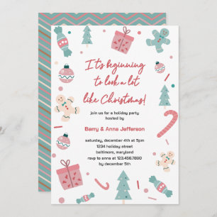 Invitation Ça commence à ressembler beaucoup à Noël