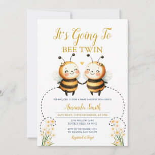 Invitation Ça va être des tournesols à deux Baby showers