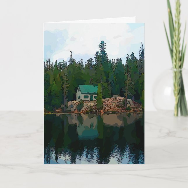 Invitation Cabine En Montagne (Devant)