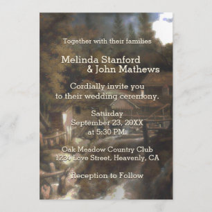 Invitation Cabine rustique