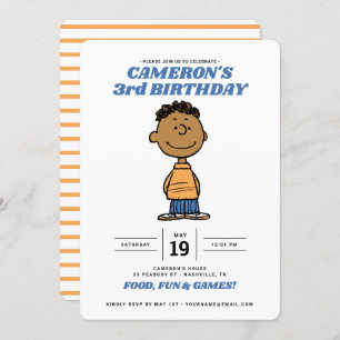 Invitation cacahuètes Anniversaire de Franklin